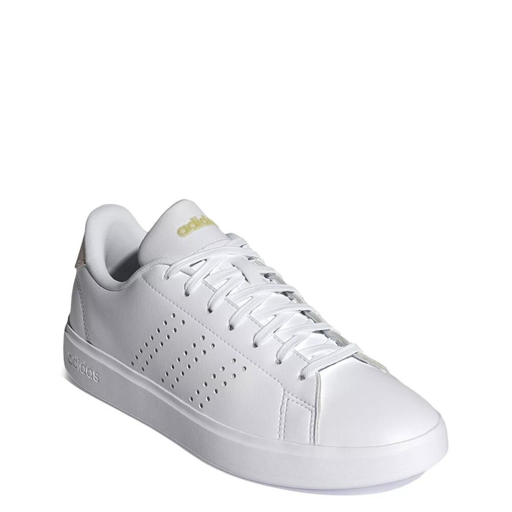NWT adidas Women's Advantage 2.0 Sneaker, White/Putty Mauve/Gold Metallic-SZ 8.5